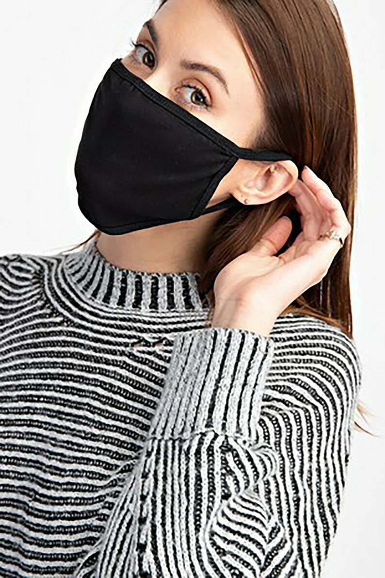 3PK LA Rams Face Mask Unisex One Size Comfy Breathable Cotton Spandex Cloth Mask