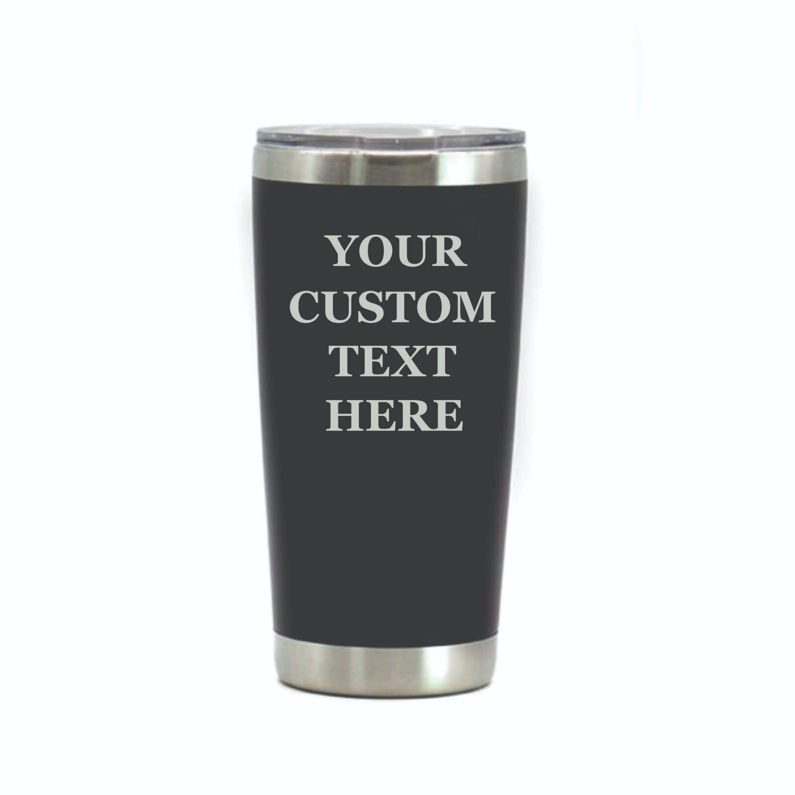 Custom 20oz Tumbler with Your Text or Logo Engraved Travel Mug Insulated Bottle