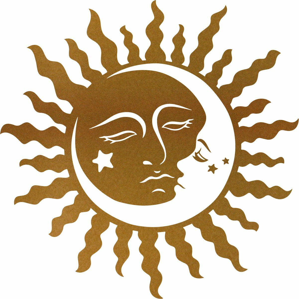 Sun Moon Star Decal Sticker Car SUV Truck Laptop Tablet Bumper Motorhome Trailer