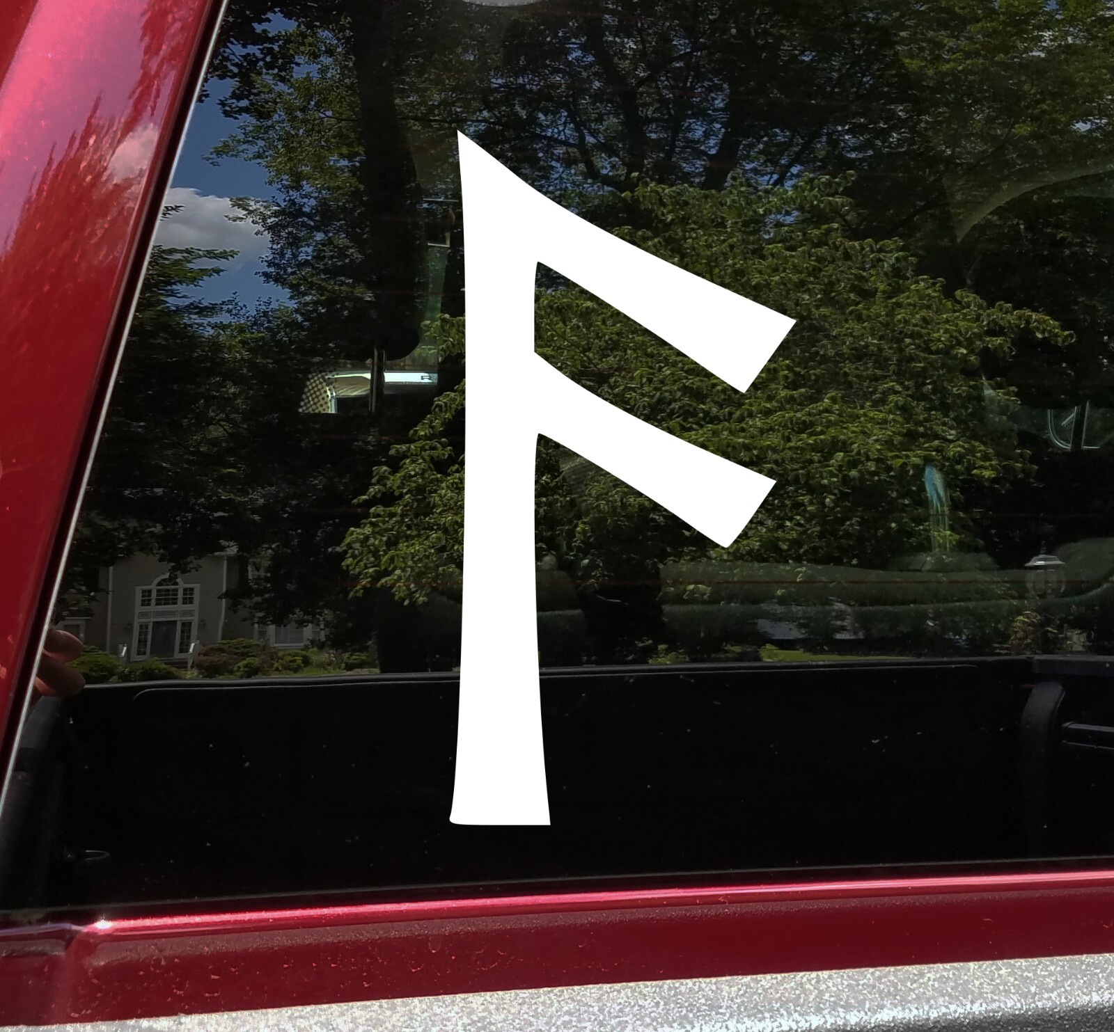 Ansuz Rune Vinyl Decal – Odin Viking Norse God – Die Cut Sticker