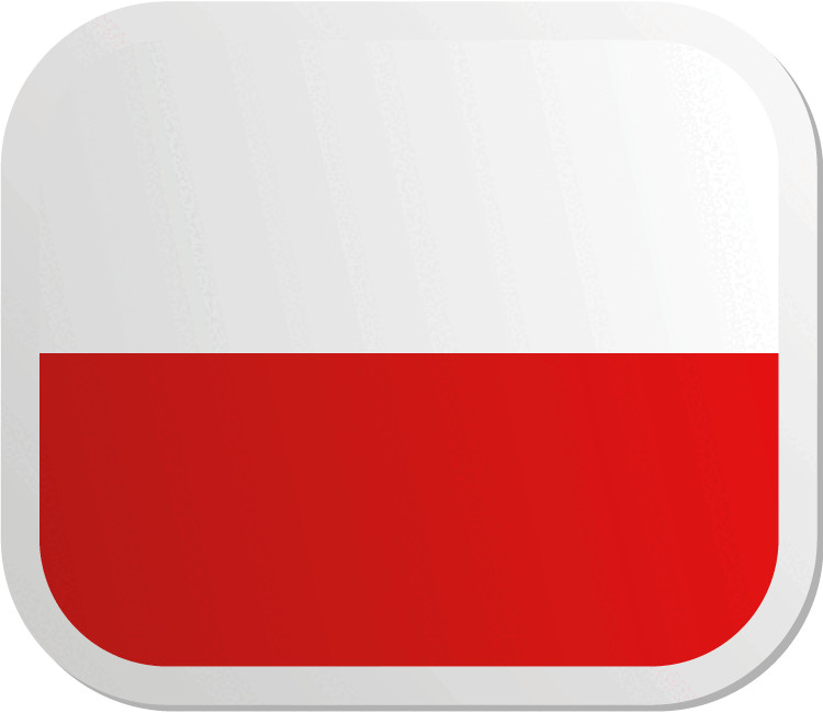 Poland Square Flag Car Bumper Sticker Decal