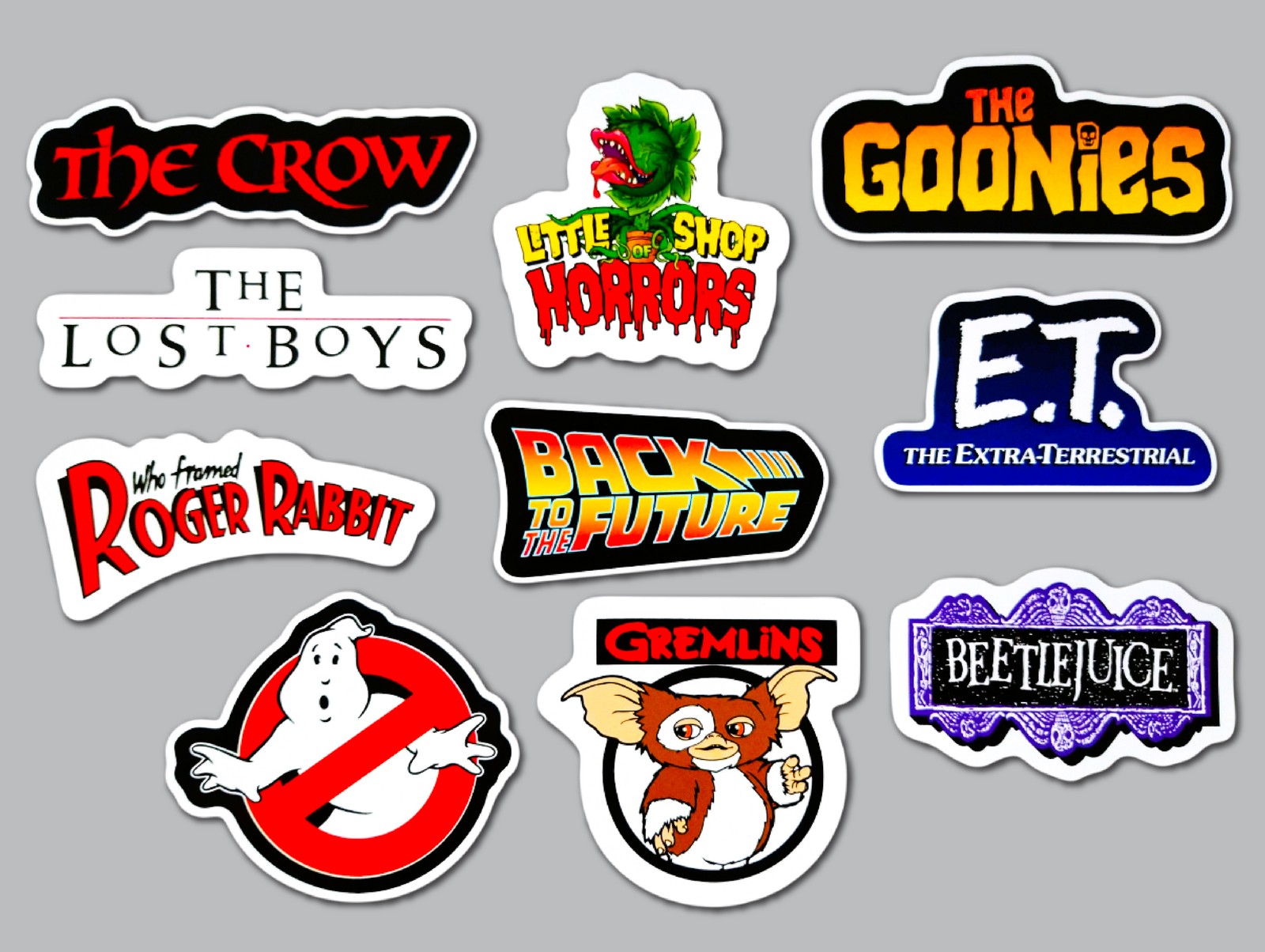 Classic Movie Sticker Lot (10 Stickers) SET 1 sci-fi horror adventure alien pop