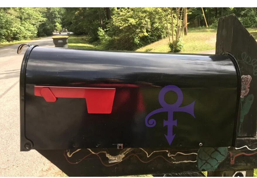 Prince Logo 3.5" H Vinyl Decal (Purple) windows car truck laptops SUV boards