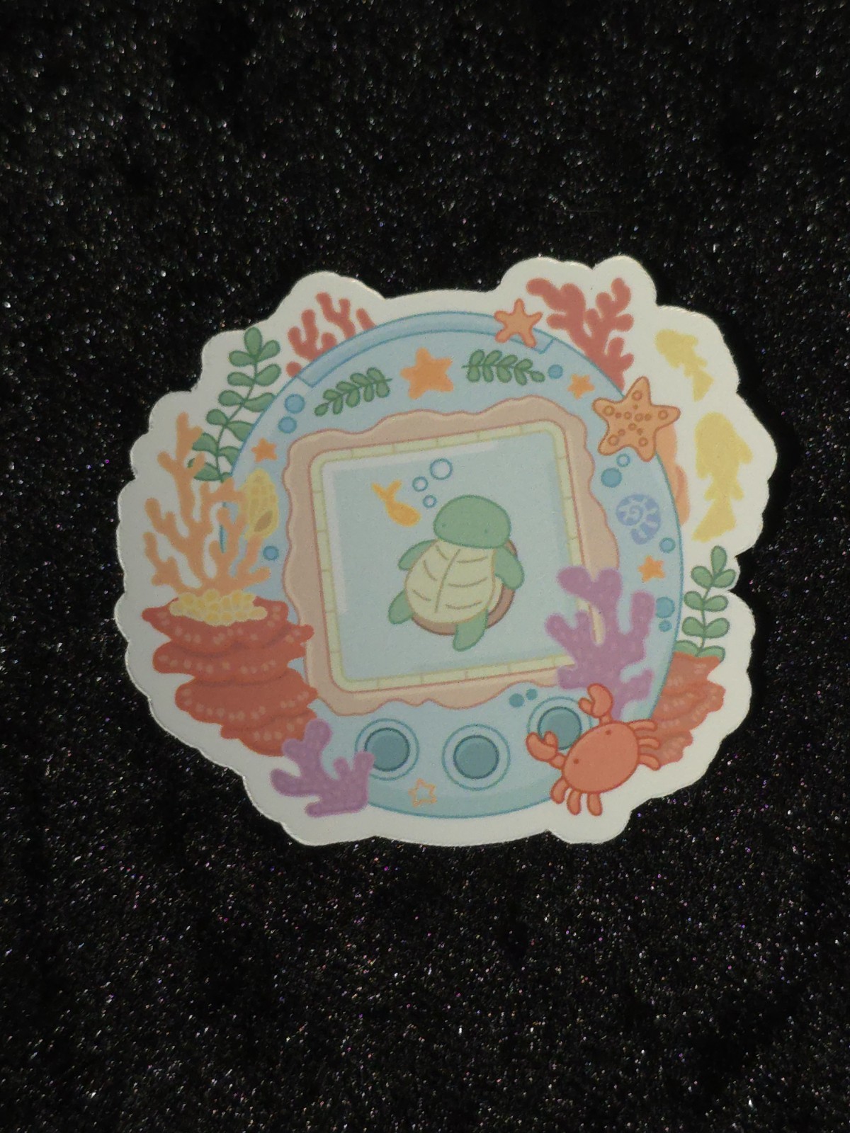 Turtle Tamagotchi 2" Decal Sticker
