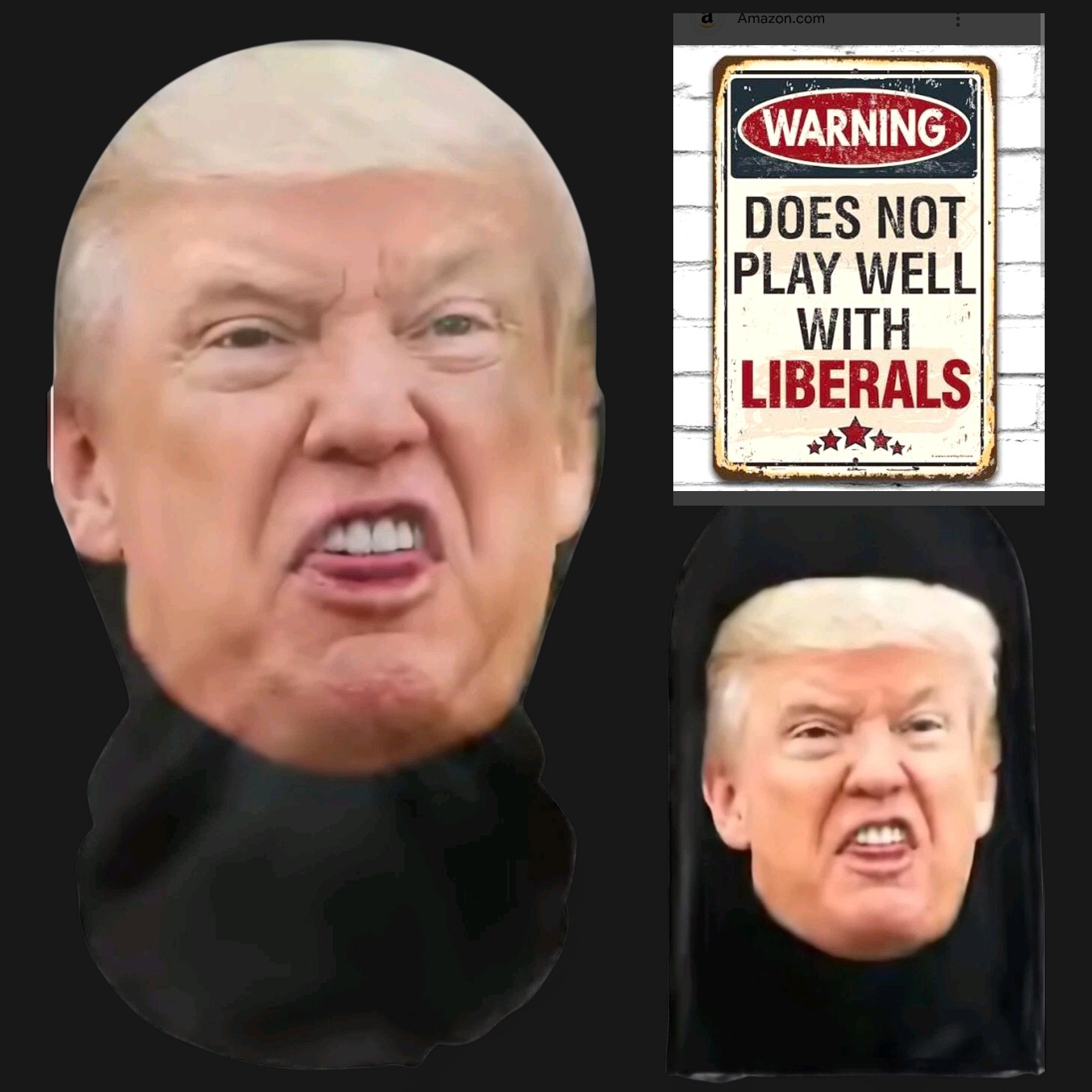 Choice of 1x- President Donald Trump Costume Cosplay Mesh Stretch Full Face Mask