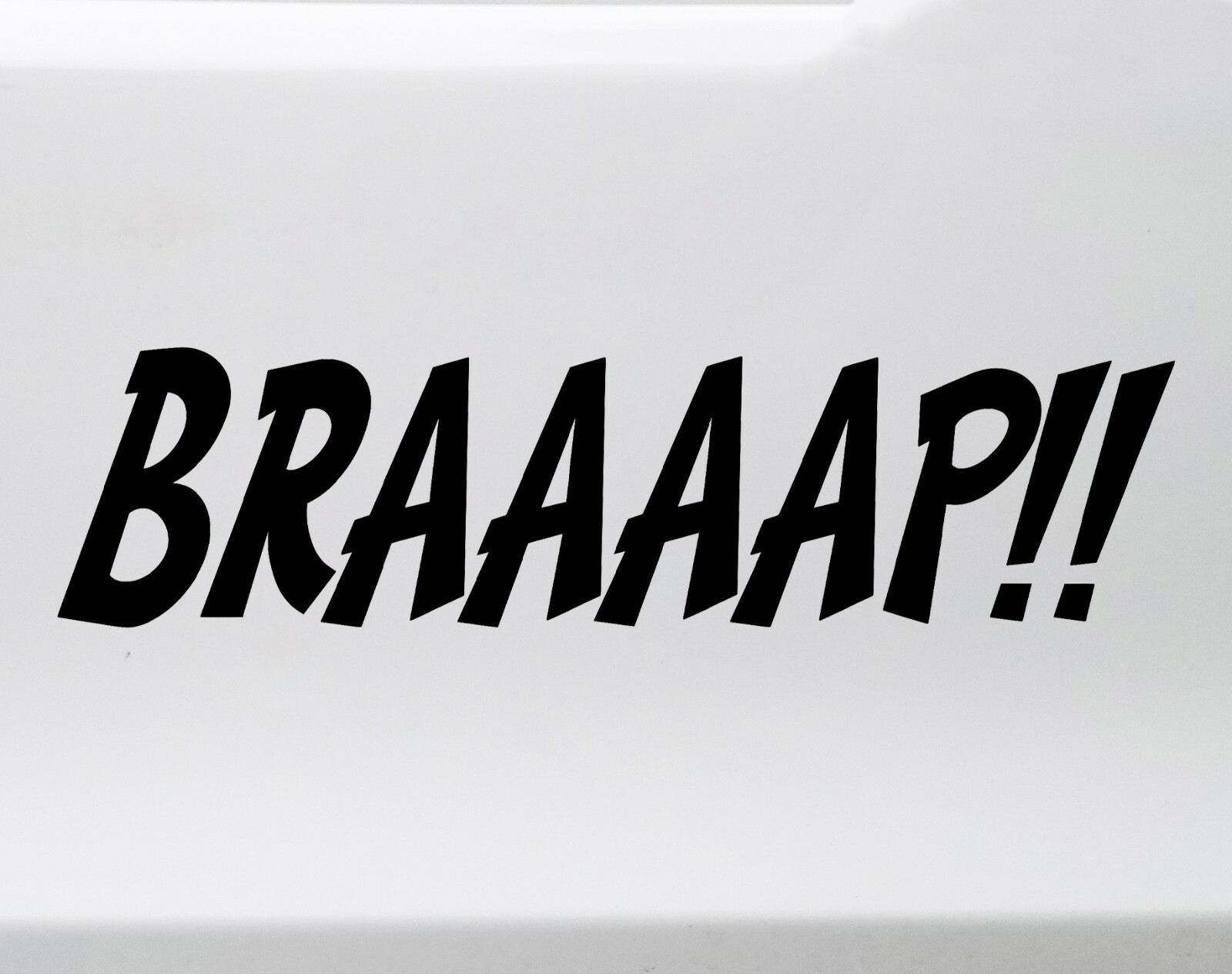 Braaaap Vinyl Decal Motorcycle Snowmobile Dirt Bike Engine Quad Die Cut Sticker