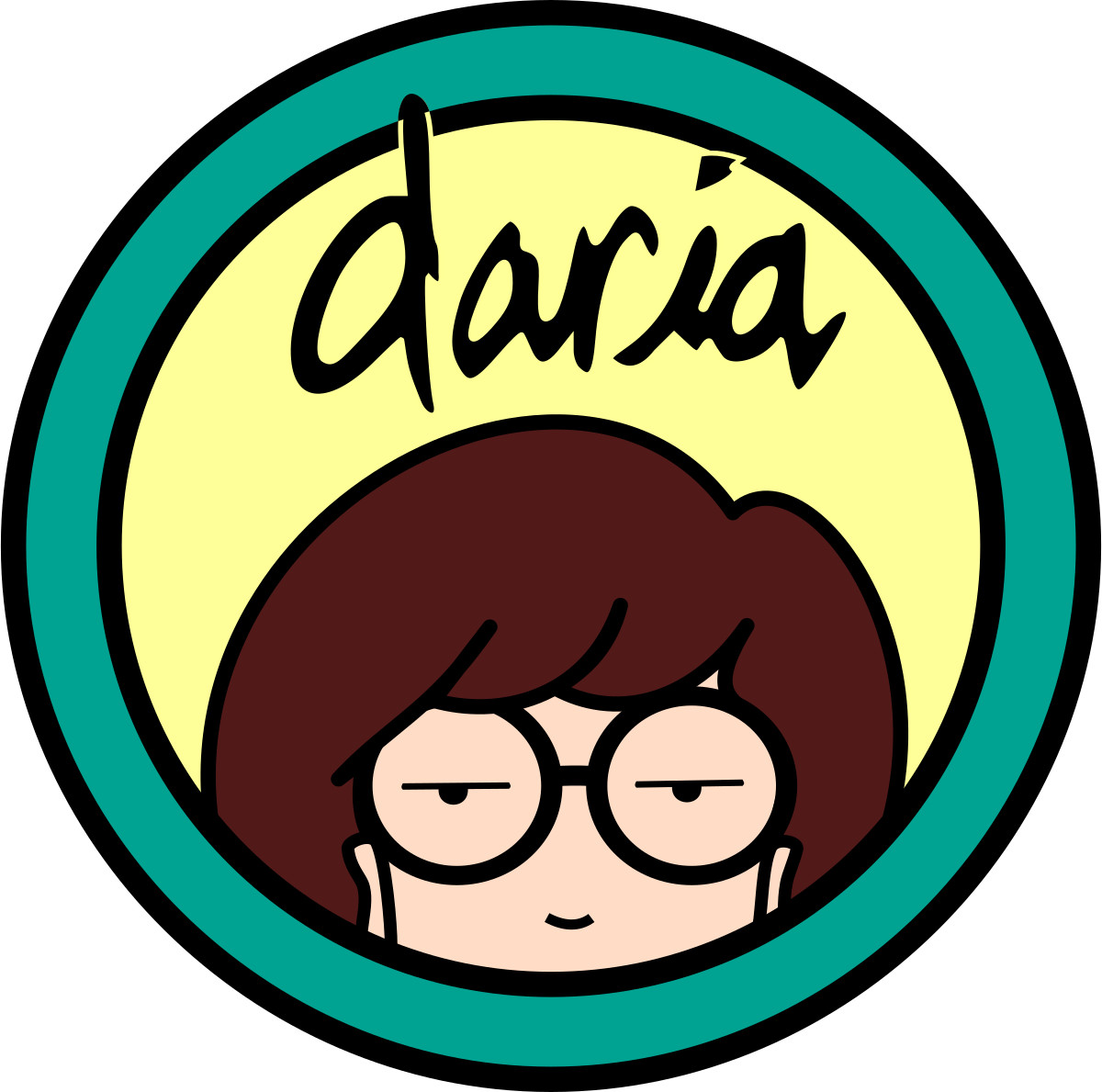 Daria sticker logo MTV skate cell laptop bumper vinyl decal