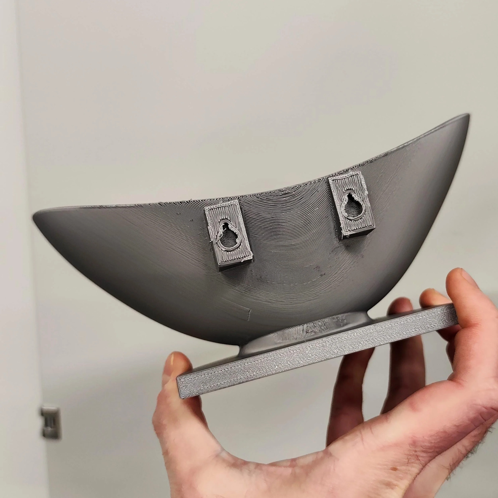 3D Printed Bowl Wall Shelf | Modern Sculptural Floating Shelf | Minimalist Wall