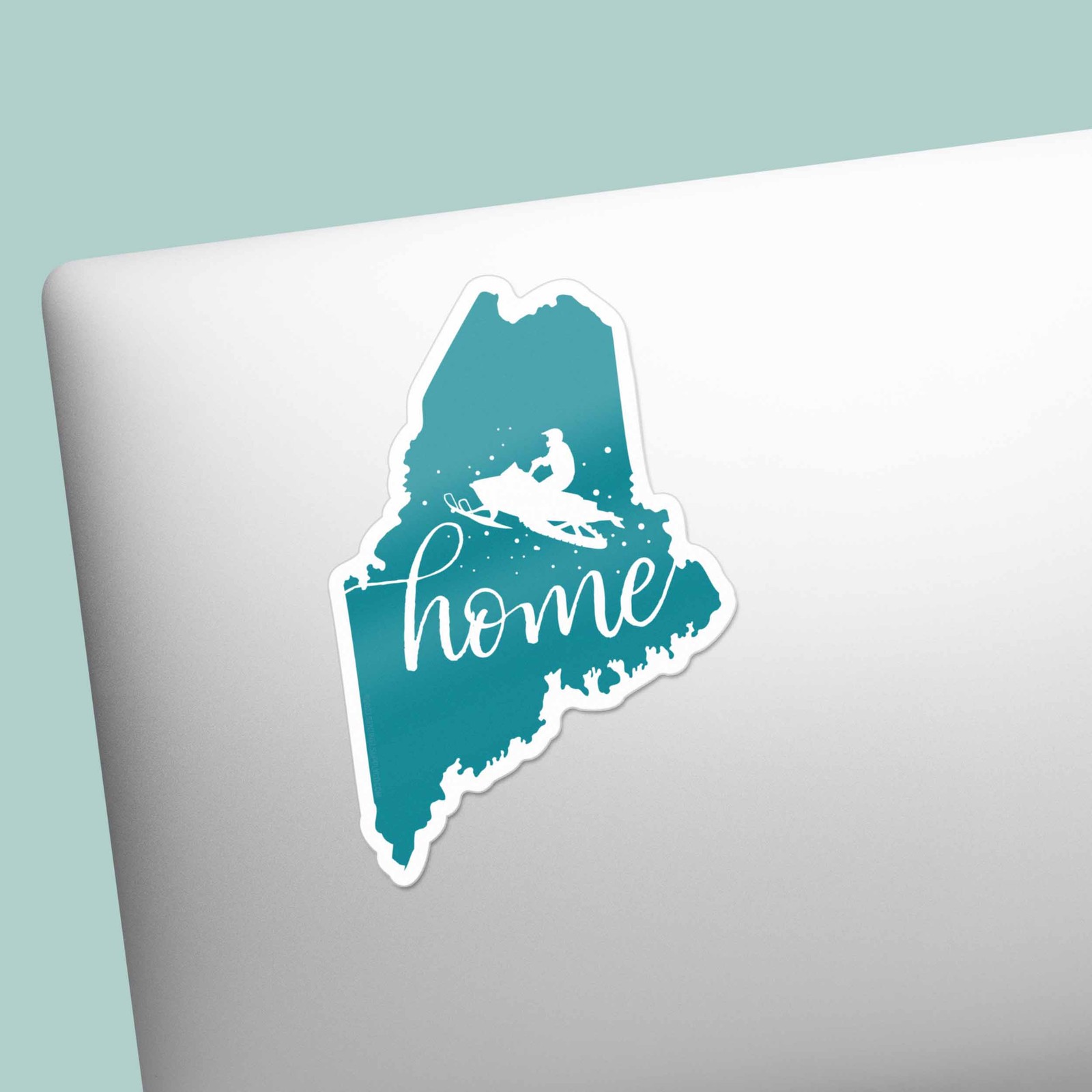 Home Maine Snowmobile Sticker