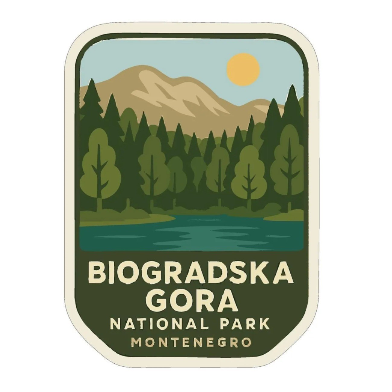 Biogradska Gora Montenegro Iron On Heat Transfer Vinyl HTV World National Parks