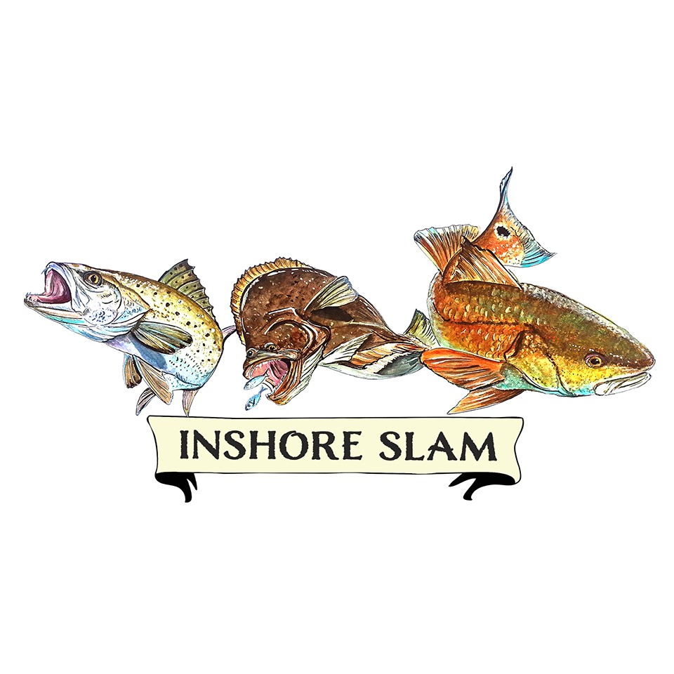 Decal Vinyl Sticker "Inshore Slam" Made in USA