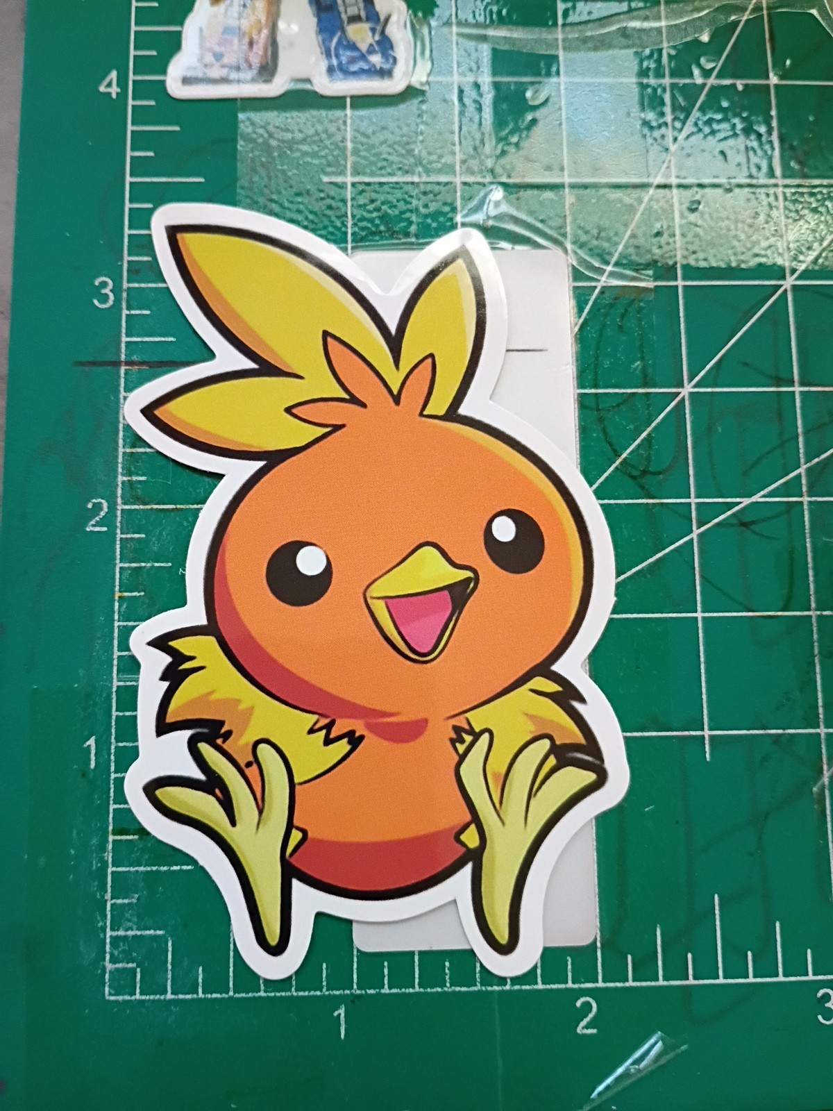 POKEMON STICKER X TORCHIC 3X2 INCHES STICKER X VYNIL DIE CUT STICKER HIGH GLOSS