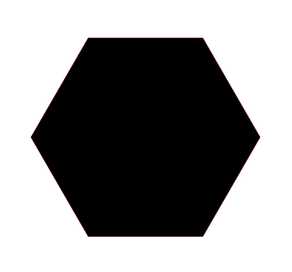 Hexagon Sticker PICK SIZE COLOR Vinyl Decal Shape School Geometry Bumper Window
