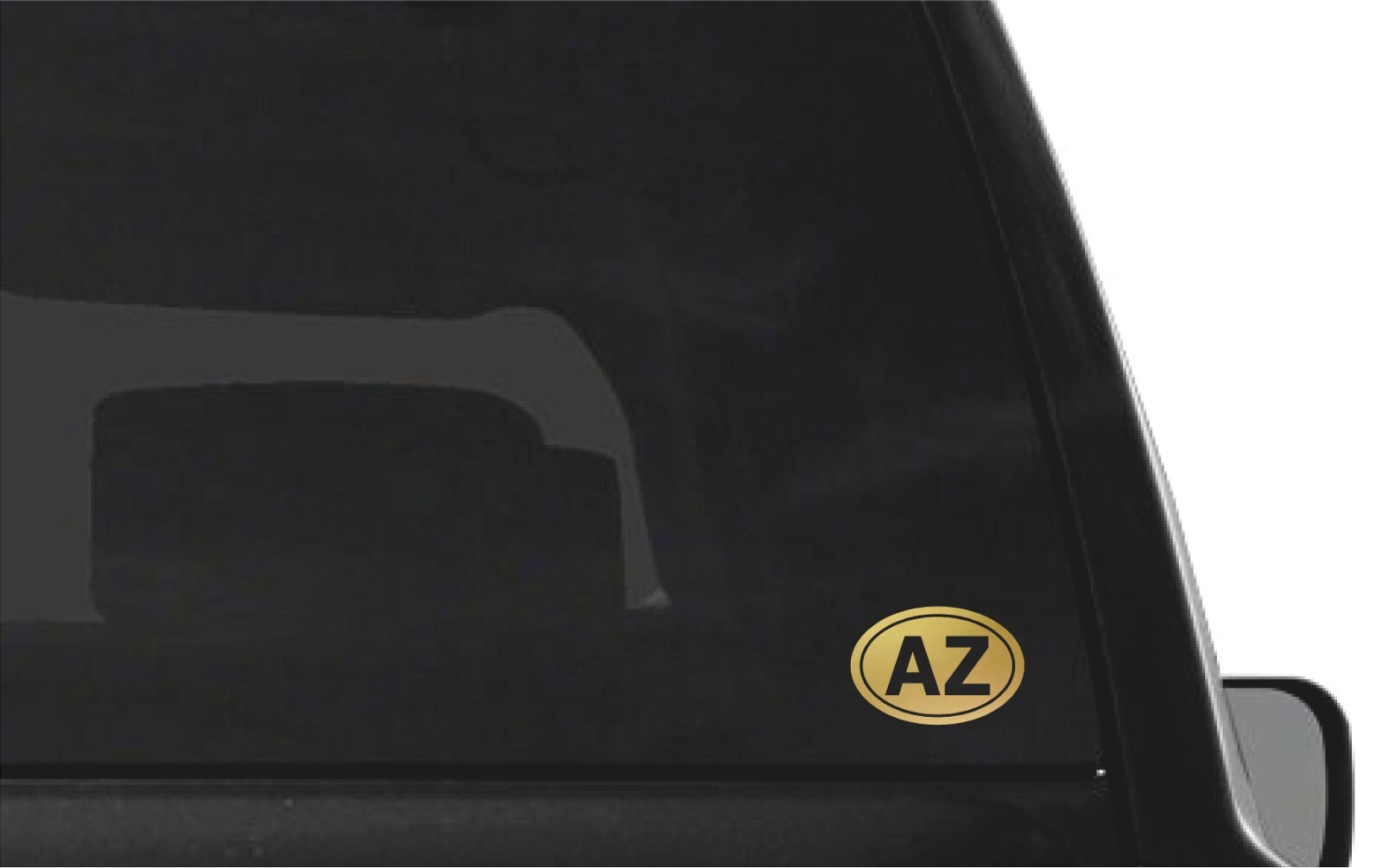 Arizona AZ initials Vinyl Decal Window Oval AZ Laptop Sticker