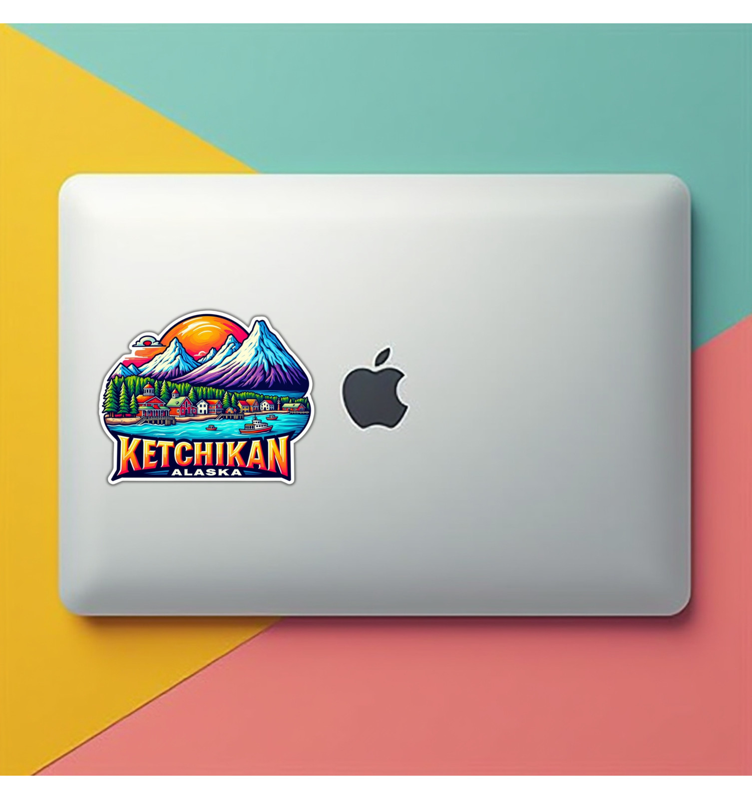 Ketchikan Alaska Fridge Magnet or Laptop Sticker