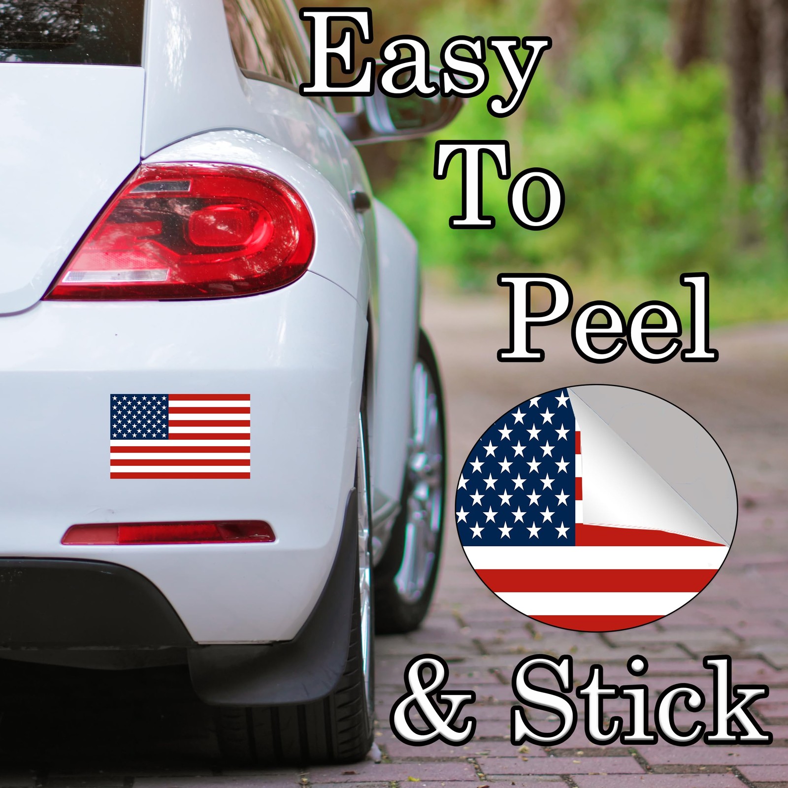US United States of America USA Flag Car Truck Window Decal Sticker Patriotic…