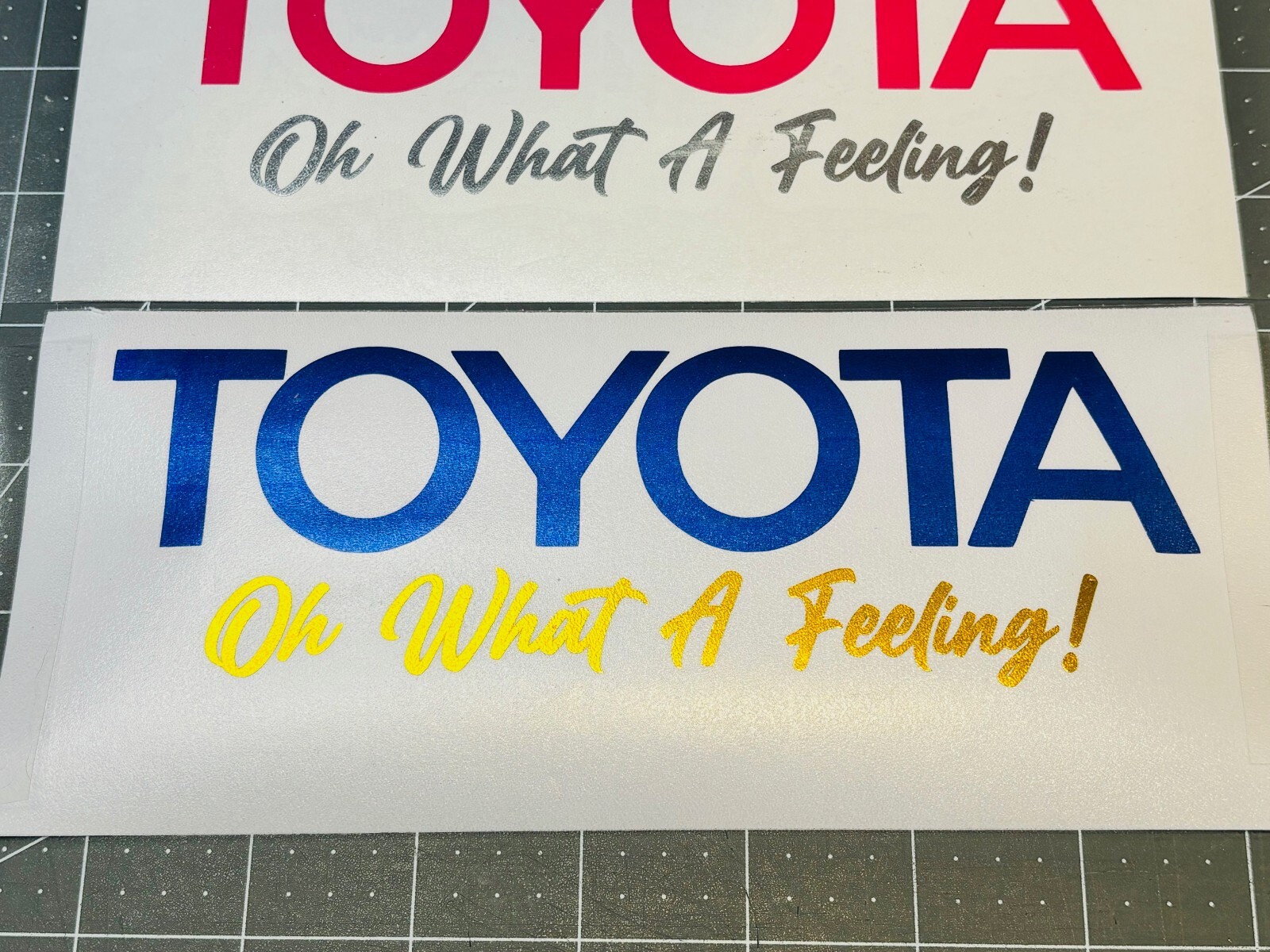 Custom Toyota Old School Style Die Cut Vinyl Decal Many Large Sizes/50+ Colors