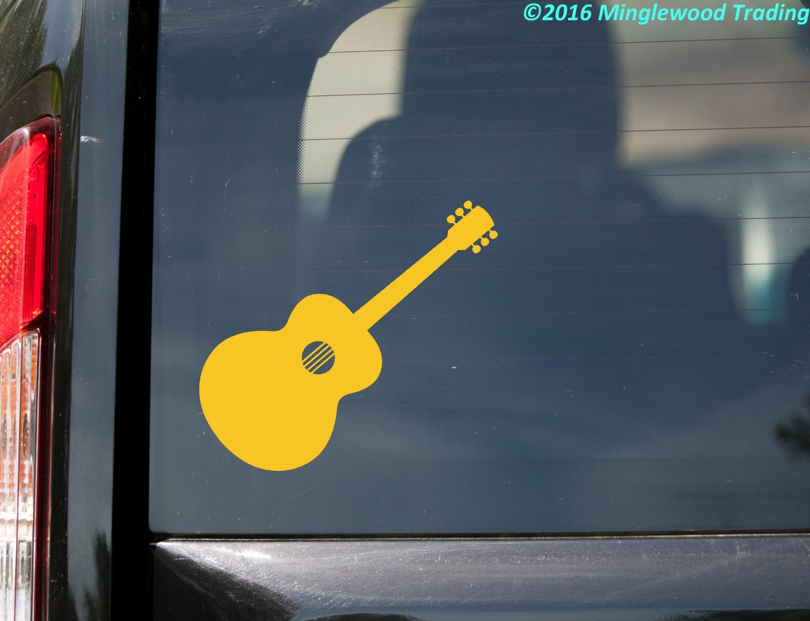 Acoustic Guitar – Vinyl Decal Sticker – Bluegrass Folk Country Music