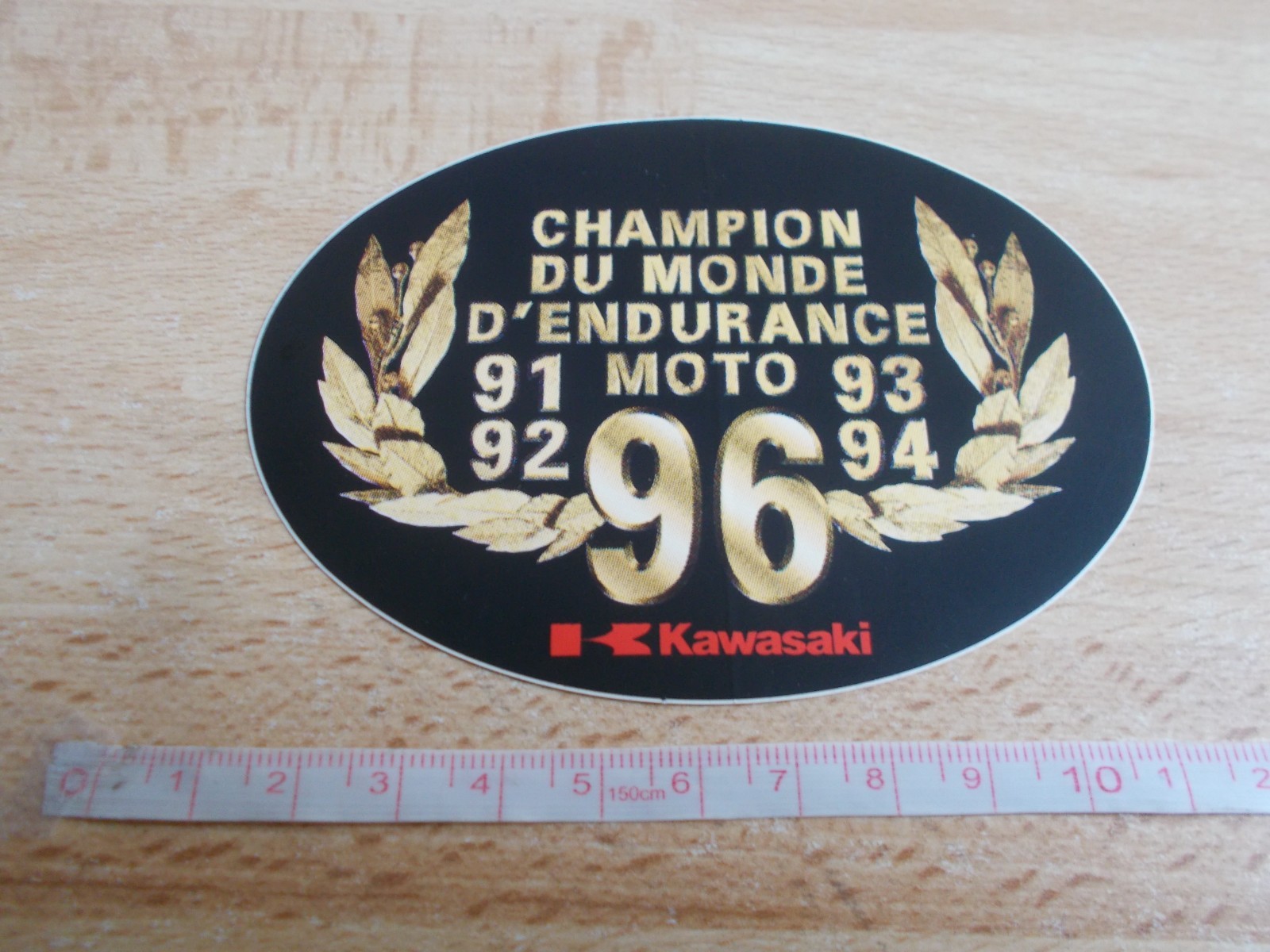 Sticker Kawasaki – Champion World D'Endurance Motorcycle 91, 92, 93, 94, 96