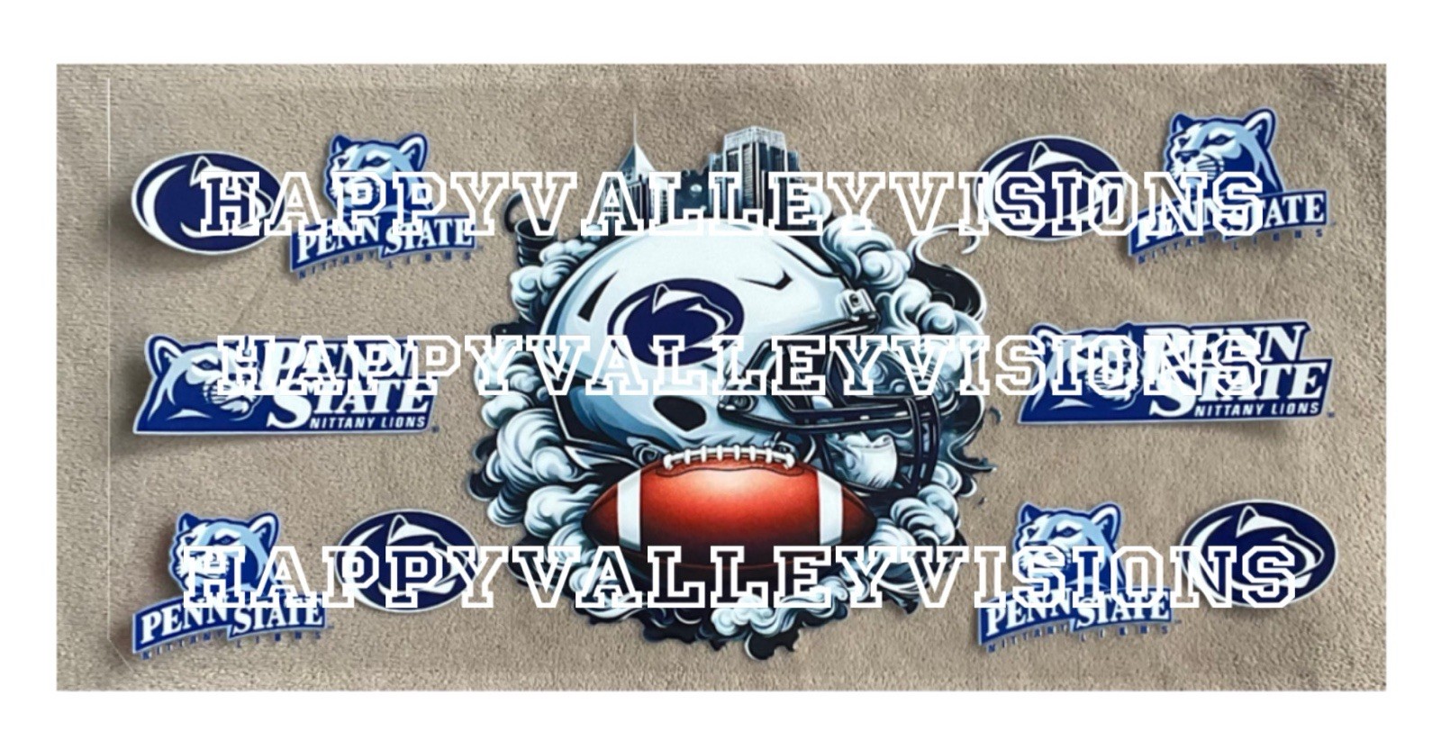 PENN STATE College University UV DTF Waterproof Transfer Stickers DIY Cup Wrap