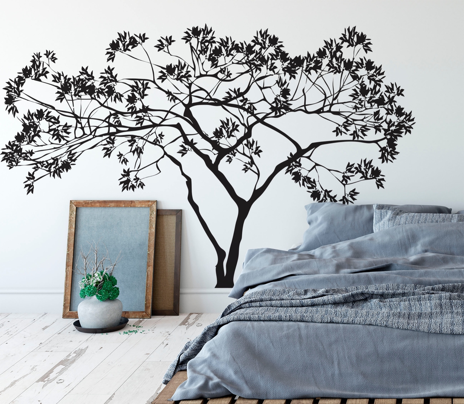 Wide Tree Wall Decal. Tree Branches Spread Wide. #AC156