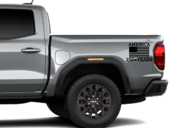America 250 Years Anniversary Flag Vinyl Decal Sticker Car Truck Window 1776
