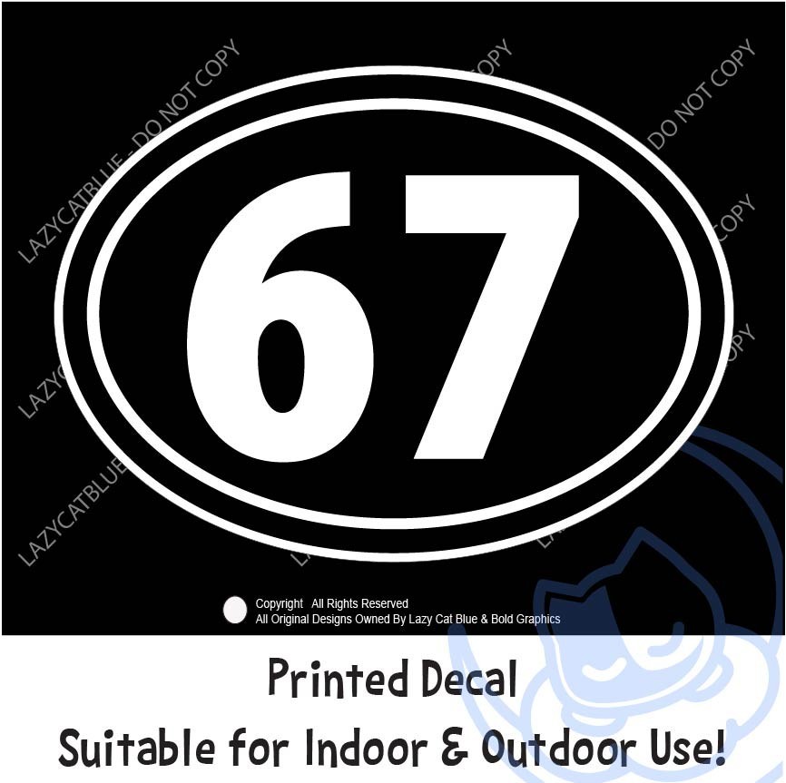 67 Decal Sticker Meme Trending Trend Post 6 7 Mid Beep Teen Gift Get Lost