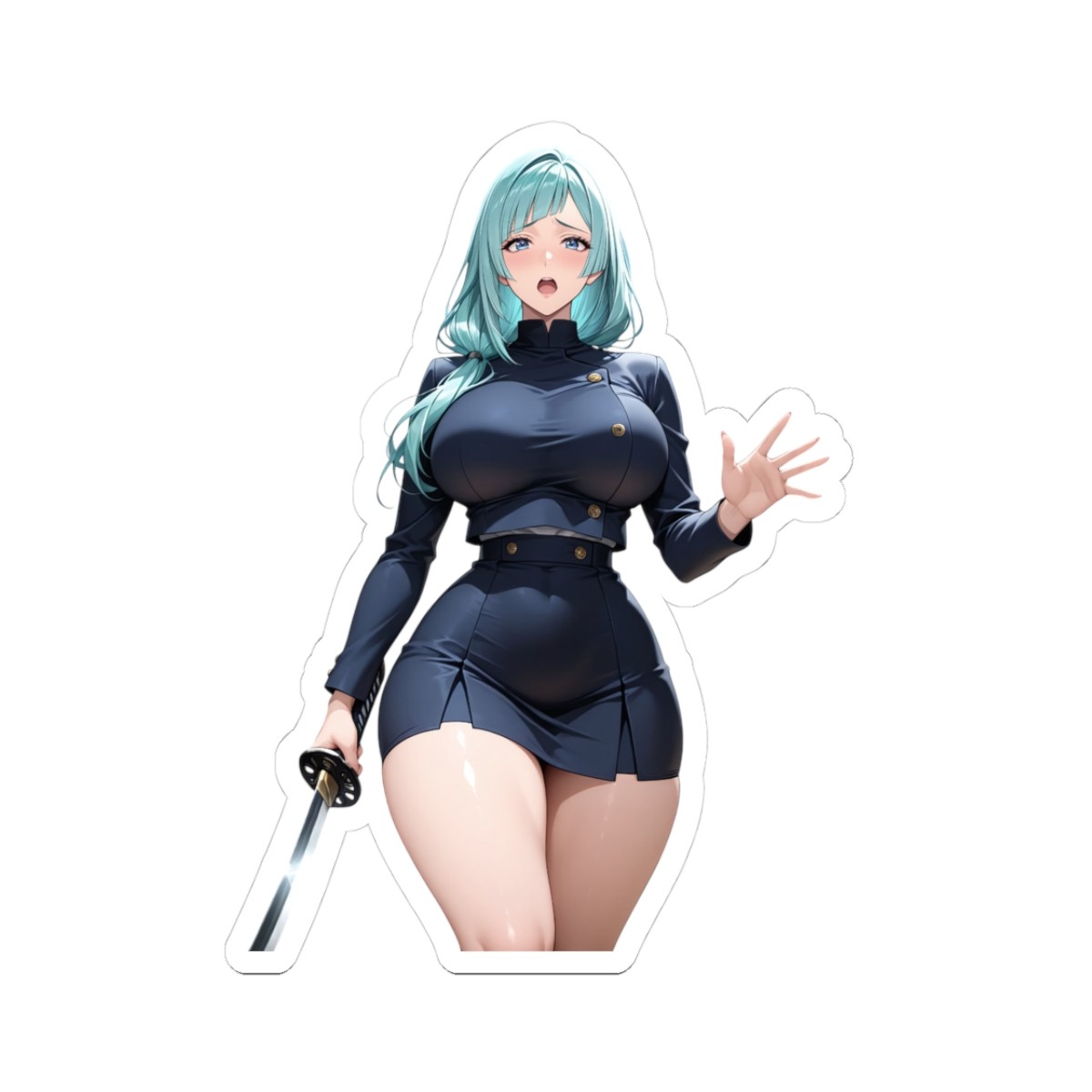 Cute Anime Waifu Sticker (BuyMoreFromMyShopSaveMore) Kasumi Fan Art