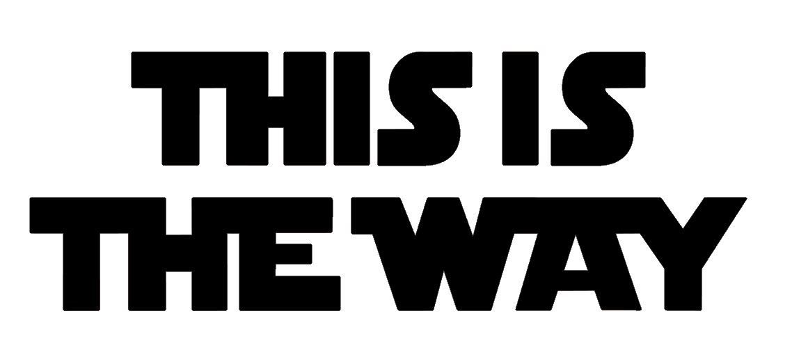 THIS IS THE WAY, STAR WARS, MANDALORIAN, Decal Stickers for Car, Laptop, Tablet