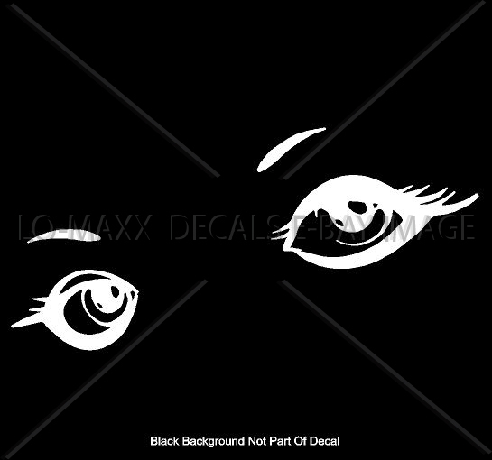 Woman Eyes Beautiful Car Home Decor Fashion Beauty Salon Die Cut Vinyl Decal