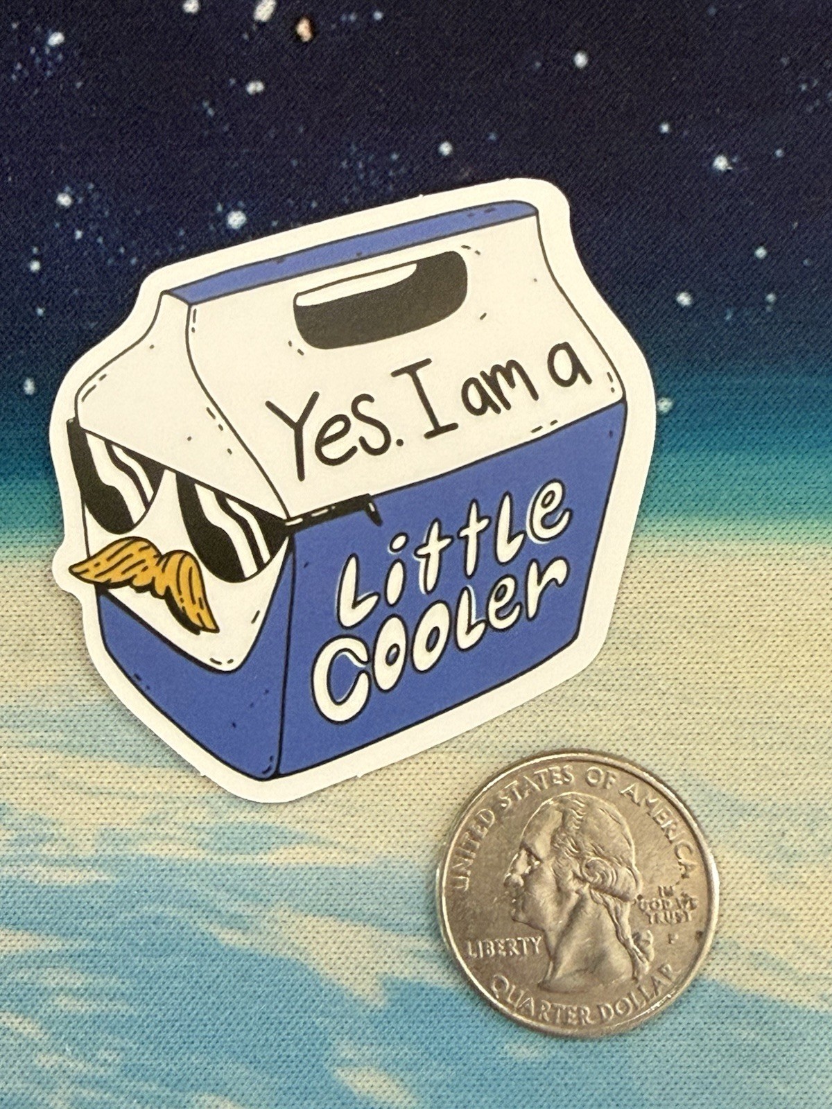A Little Cooler Sticker Funny Vinyl Decal Humor Skateboard Bottle Car