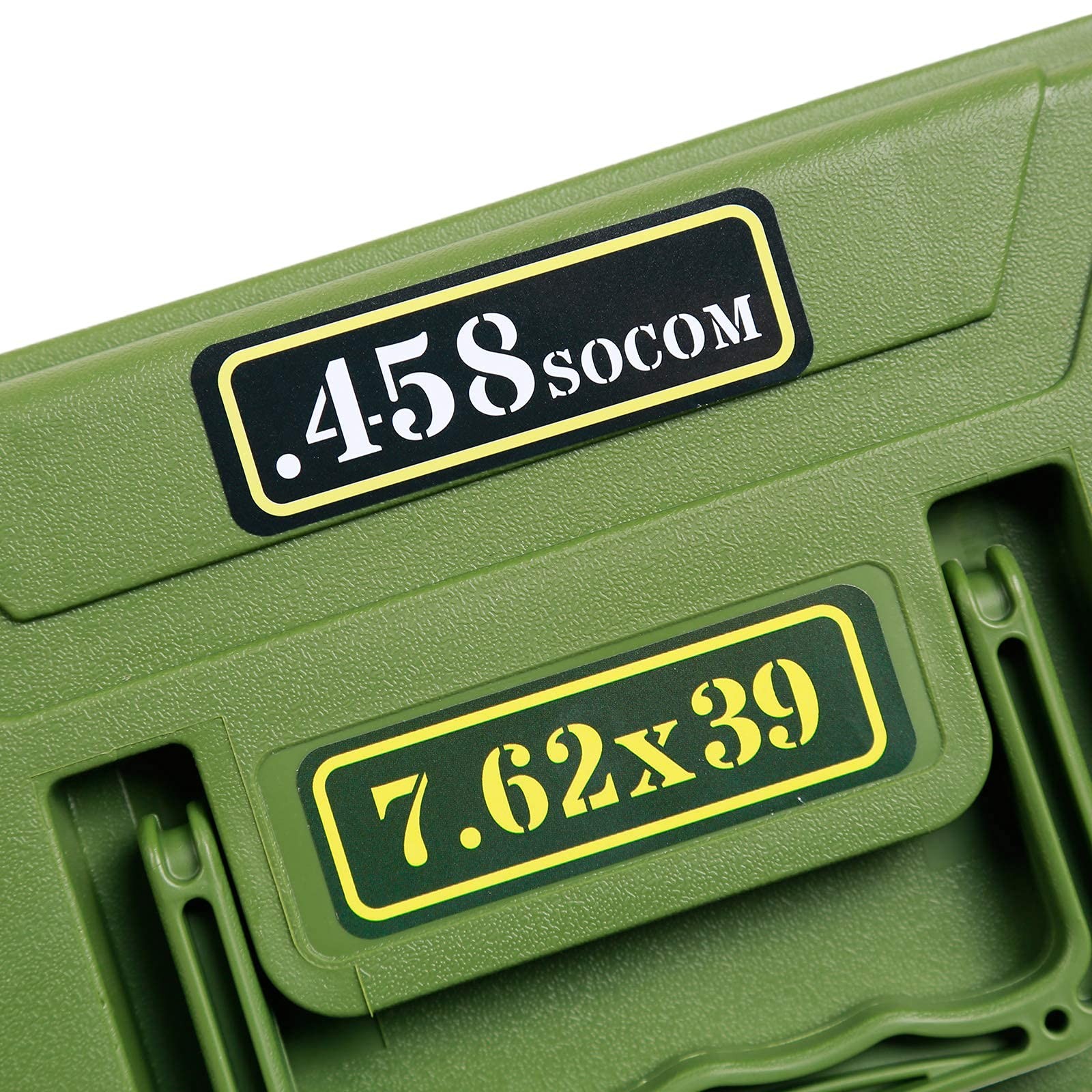 Ammo Can Vinyl Sticker Set Decal 3 inches by 1 inch, 80 Pack/10 Varieties