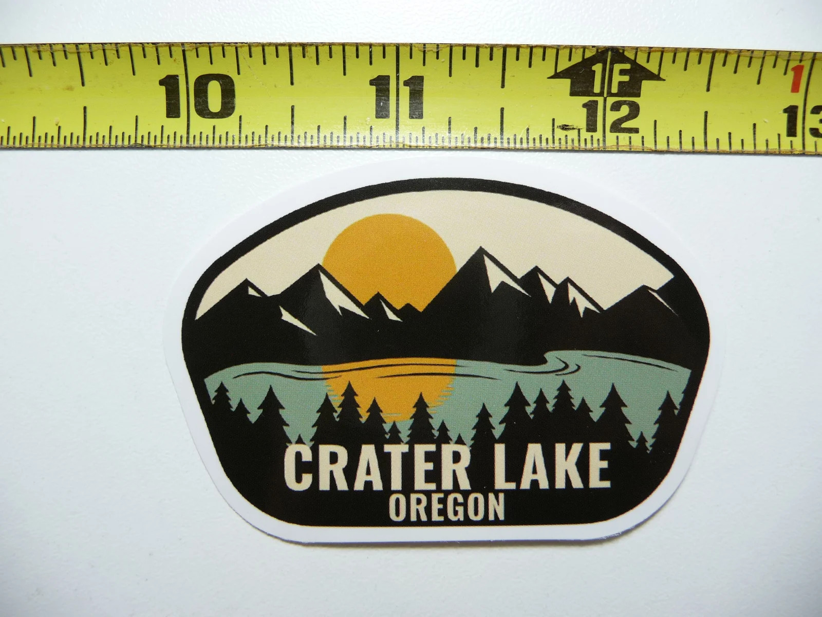 OREGON CRATER LAKE SUN SMALL STICKER DECAL PRIDE SOUVENIR TRAVEL MEMORIES