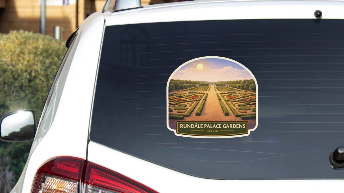 Rundale Palace Gardens Latvia Sticker Decal Vinyl Die-Cut World Heritage Sites