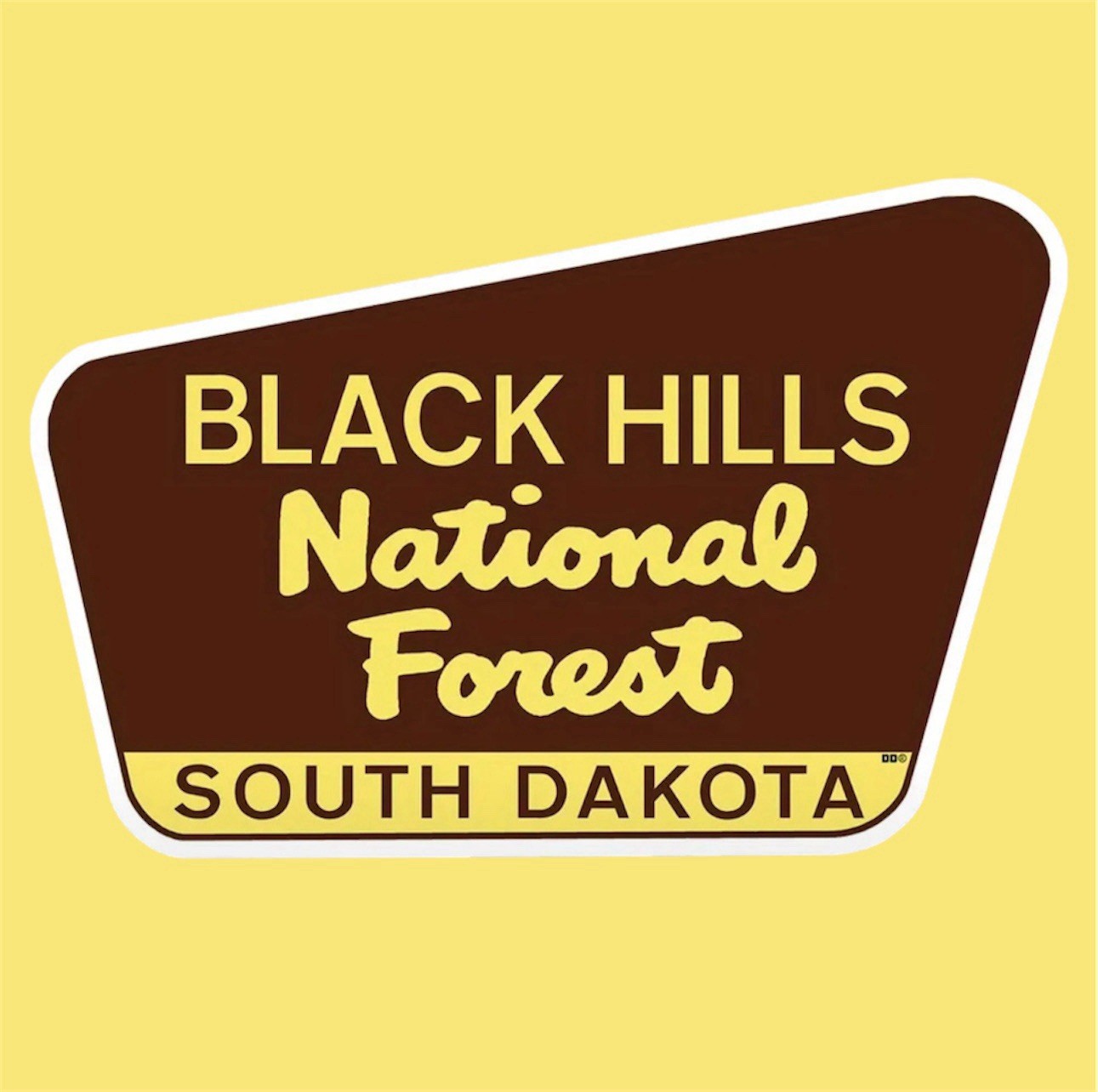 BLACK HILLS NATIONAL FOREST SOUTH DAKOTA Retro 3.75” Inch Vinyl Sticker Decal