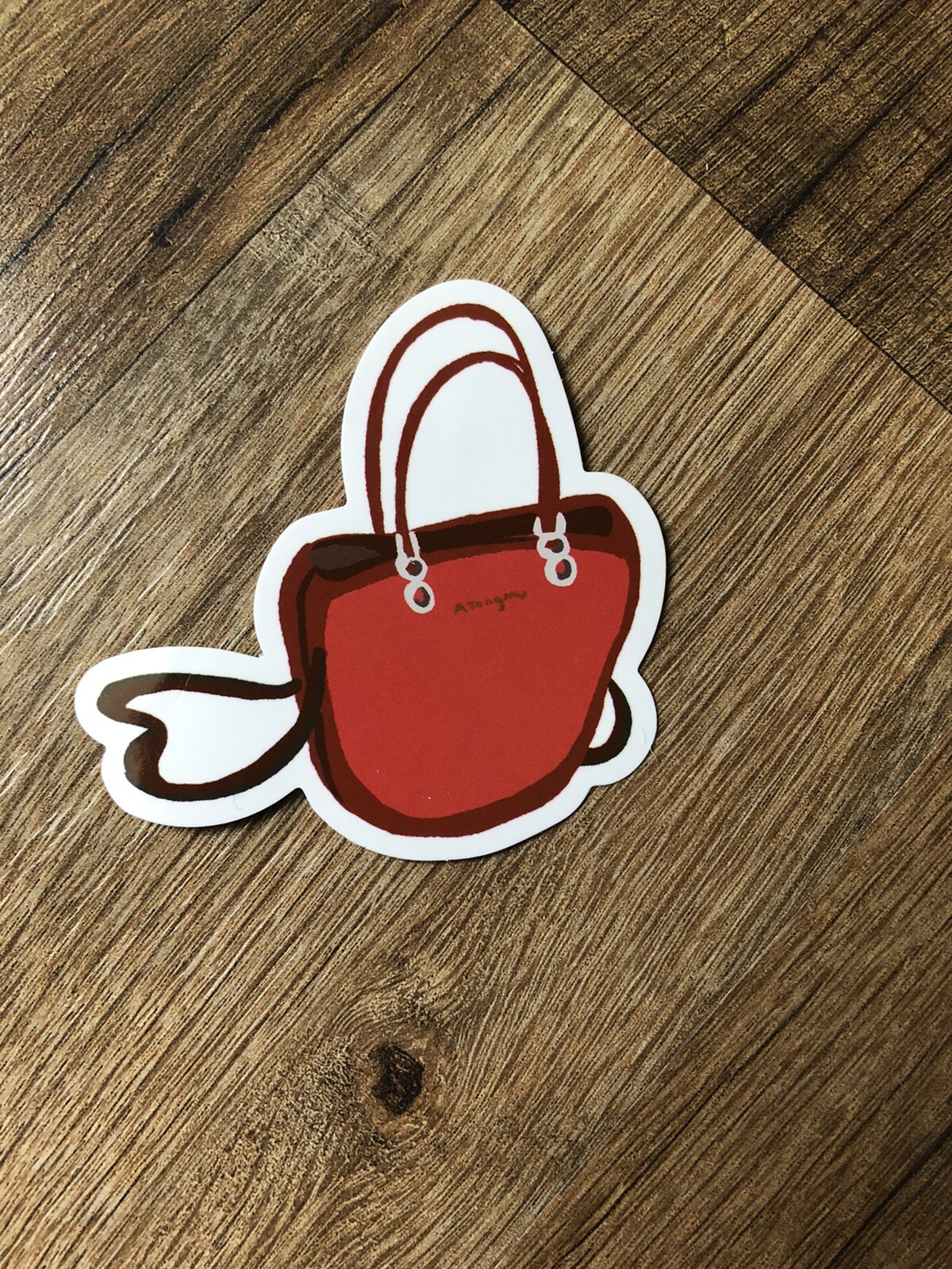 Red Purse Fashion Girl Cute Decal Vinyl Sticker Water Bottle Laptop Waterproof