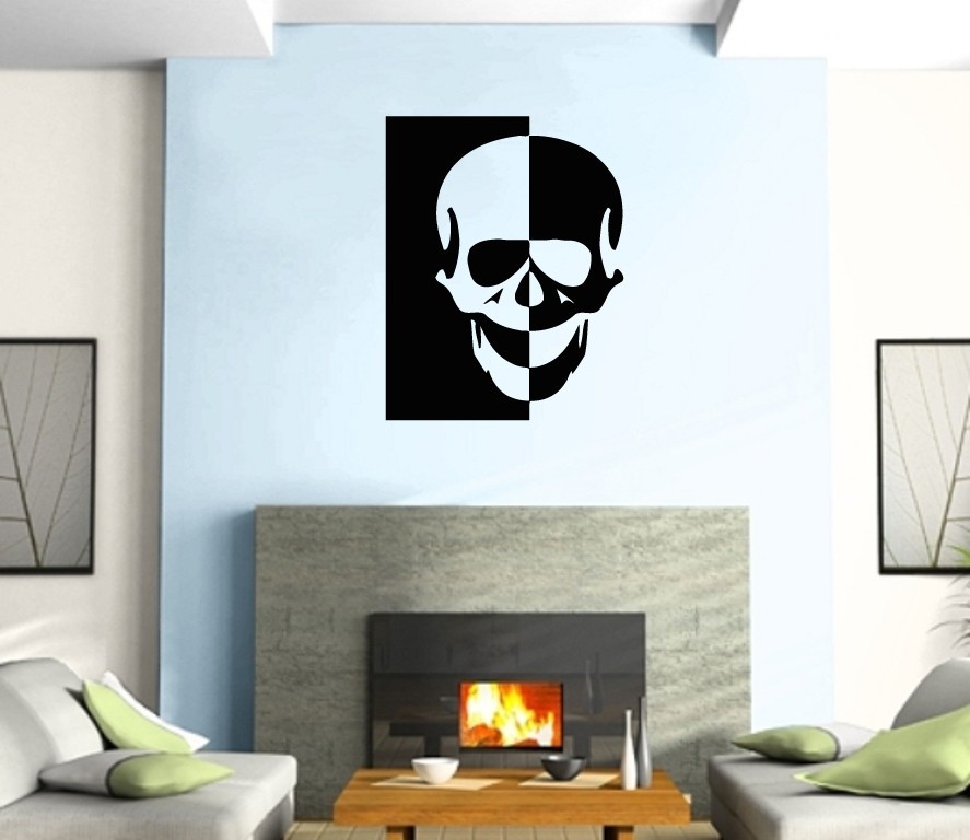 Wall Sticker Vinyl Decal Skull Tribal Decor Mural Urban Art (z365)