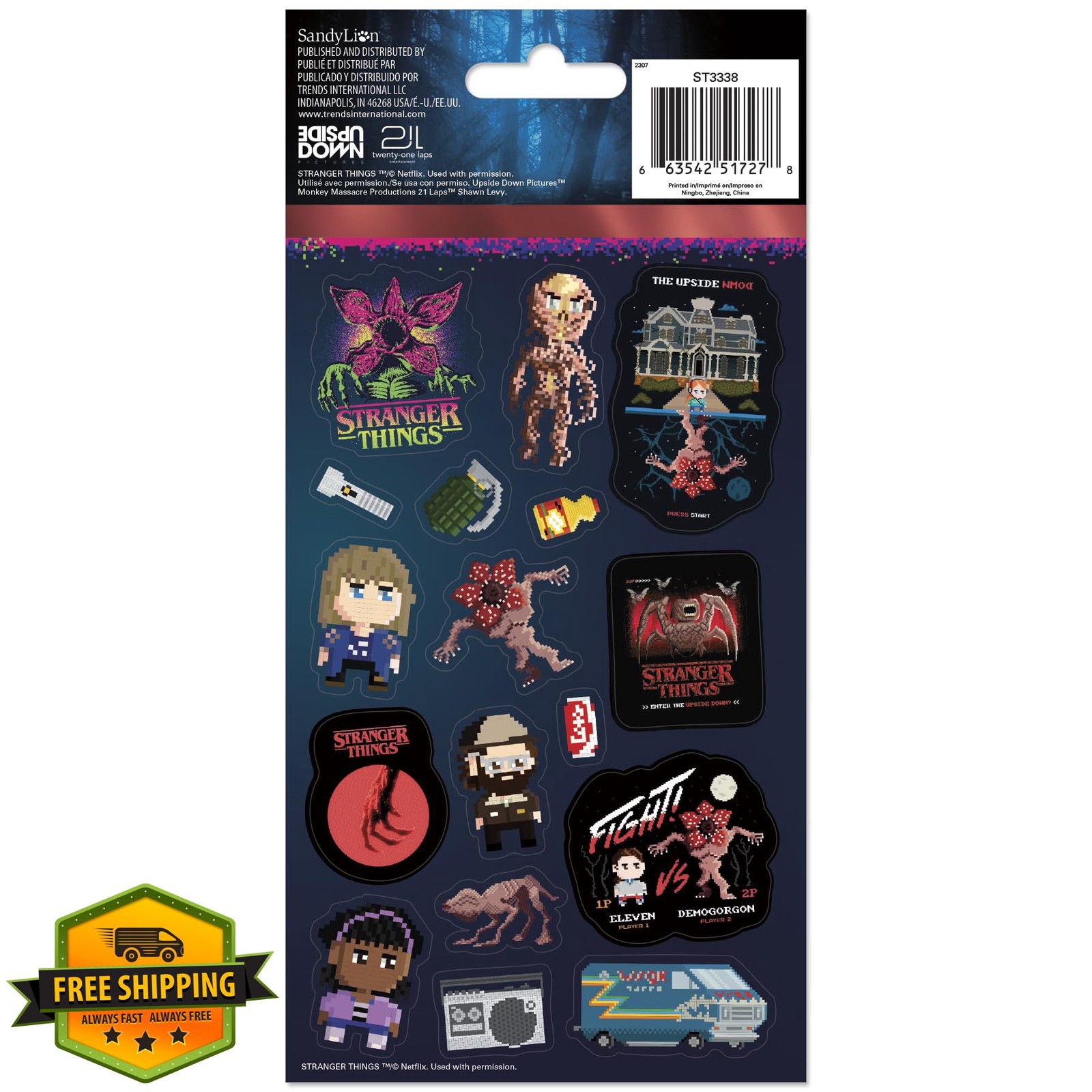 Trends International Stranger Things 5 sticker