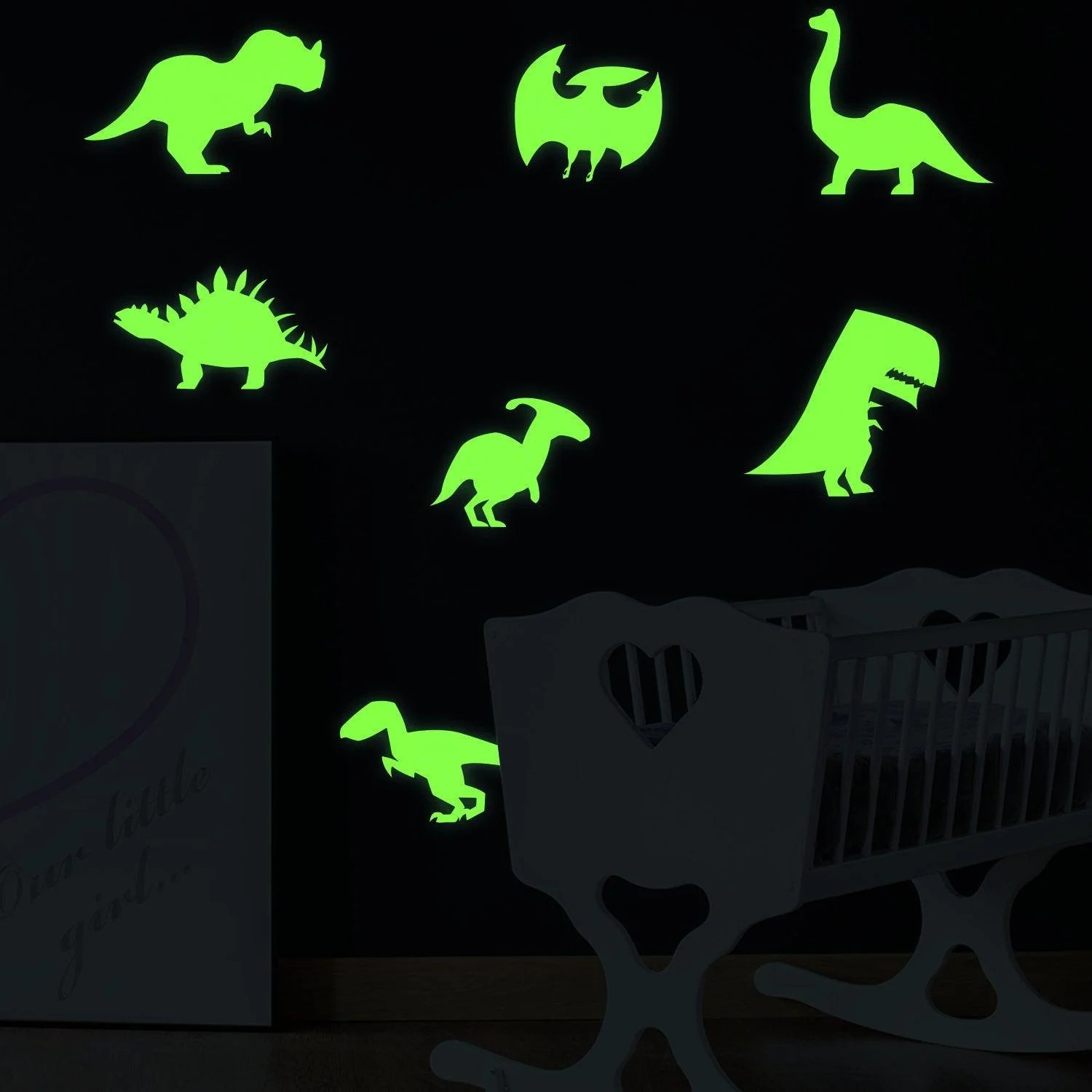 40x Glow In Dark Dinosaur Wall Room Decor Decal – Dinosaurs Art Boy Teen Kid