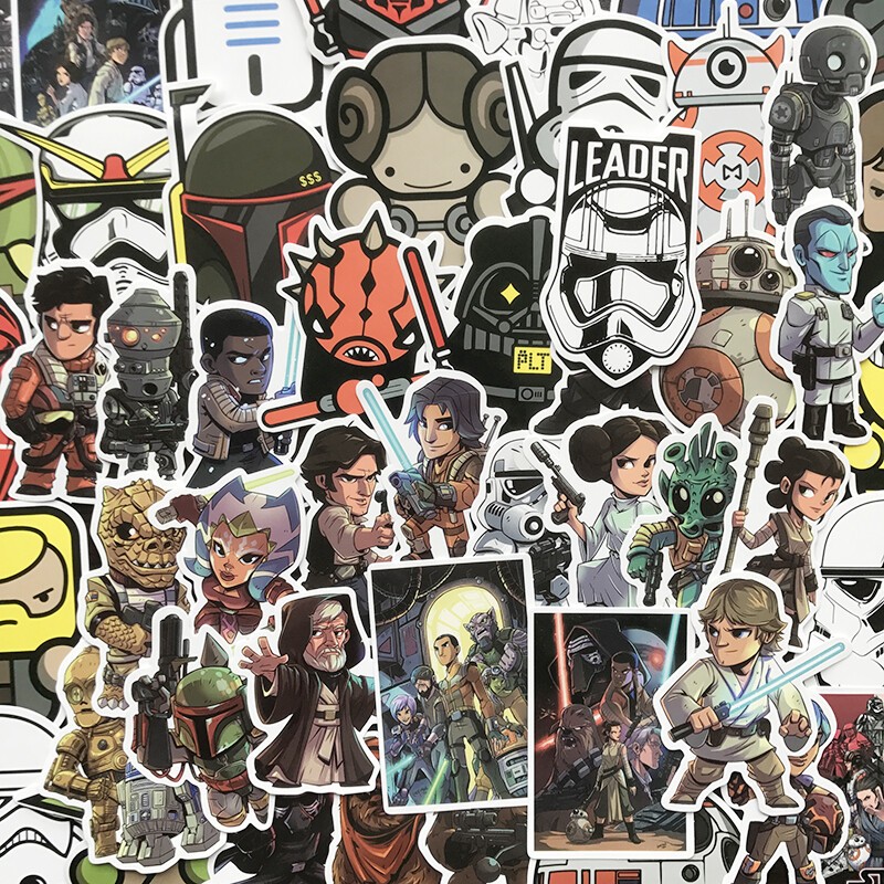 100 Pack Star Wars Stickers Bomb Car Laptop Skateboard Luggage Graffiti Decals