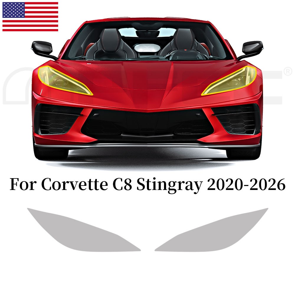 For Corvette C8 Stingray 2020-2026 Precut Paint Protection Film PPF TPU Full Car