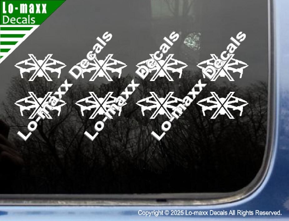 Drone Hunter Kill Markings Victory Unique Graphic Design Die Cut Vinyl Decal