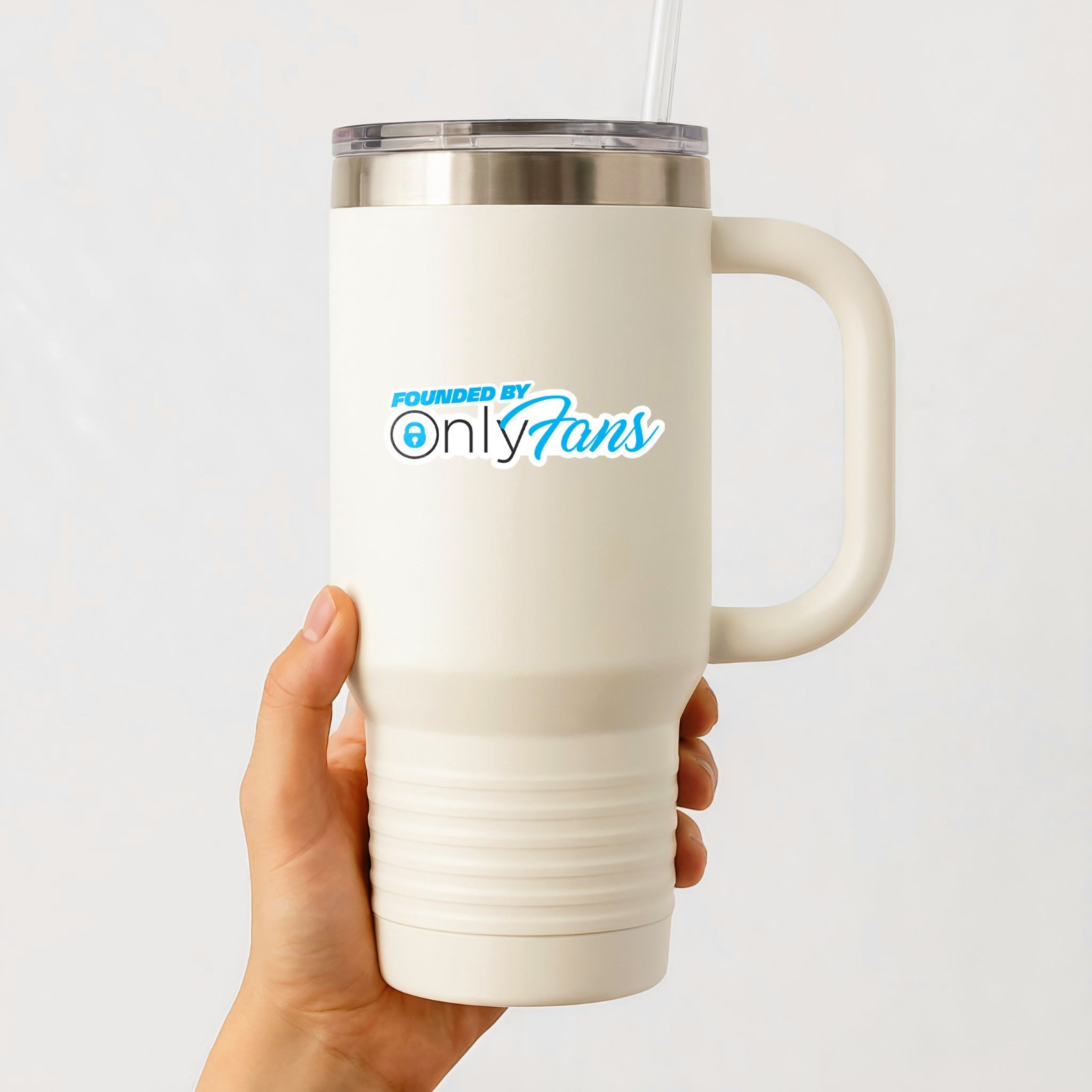 Funded By OnlyFans Fun Sticker Die Cut Waterproof Vinyl Decal Smooth Surface