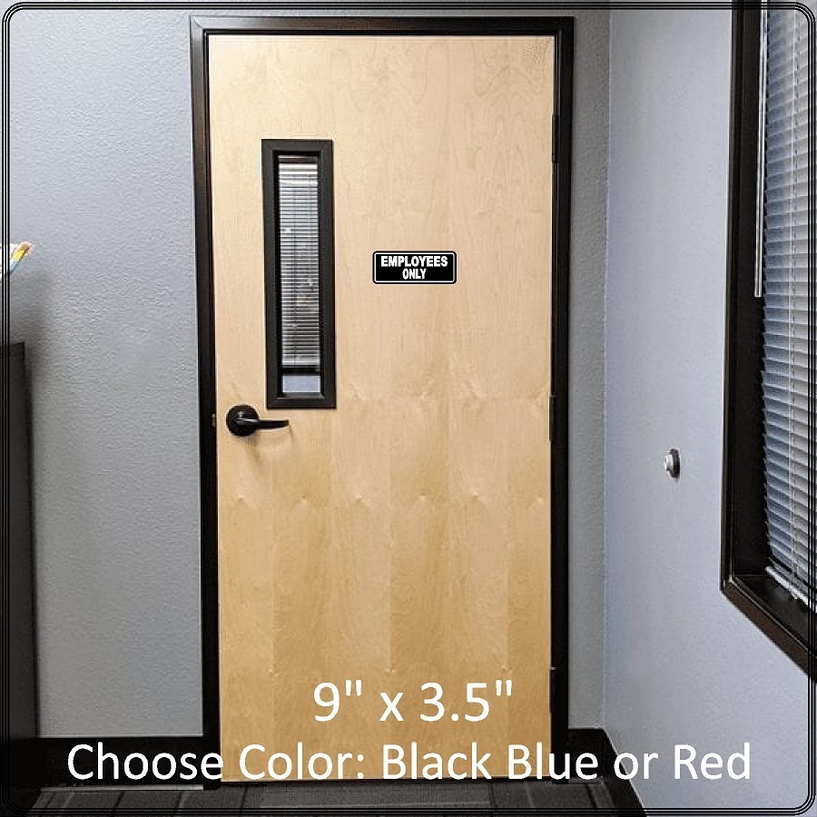 EMPLOYEES ONLY Laminated Decal / Sticker High Quality Choose Color 9"x3.5"