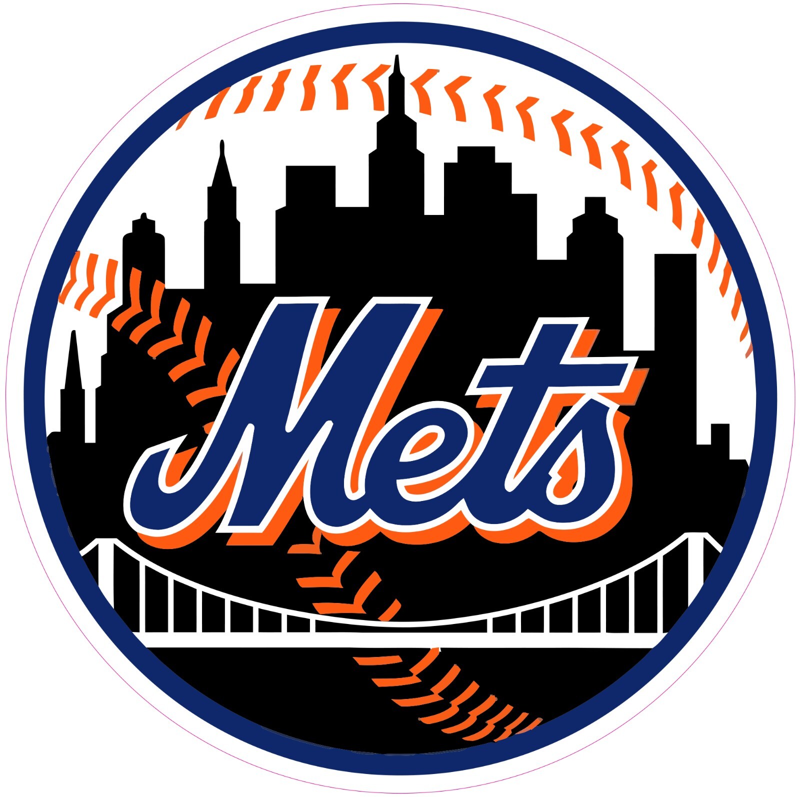 New York Mets Baseball Vinyl Decal Sticker Car Truck Bumper Tumbler Mug