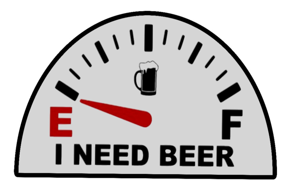 Beer (I Need Beer) 4" Car Vinyl Decal Window Cooler Trailer Bar Golf Cart Laptop