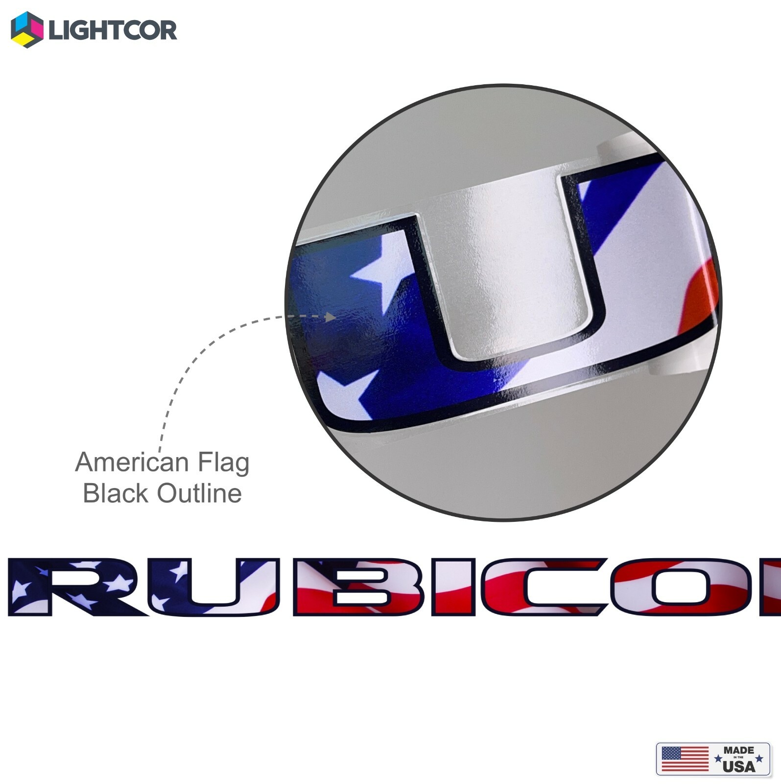 Hood Graphic Decals Stickers fit Wrangler Rubicon Jeep(2007-2022) Flag -Set of 2