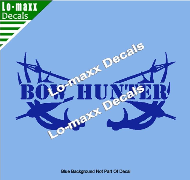 Bow Hunter Die Cut Vinyl Decal – Archery Deer Hunting Truck Car Window SUV