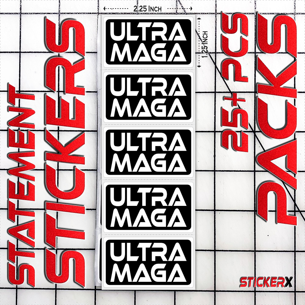 "ULTRA MAGA" 25-250 Bulk Stickers IMPEACH Anti Joe Biden Sucks Prank Gag Decal