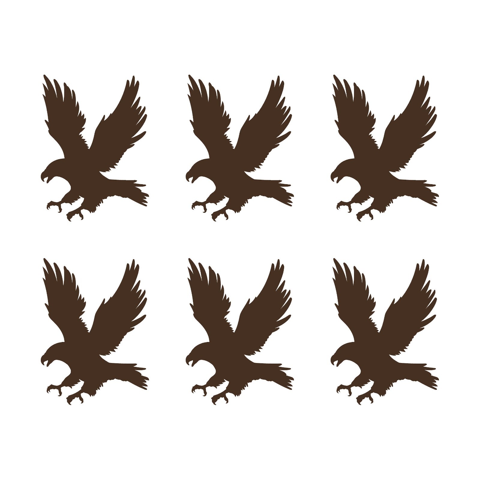 6 Small American Eagle Vinyl decals phone case laptop car stickers